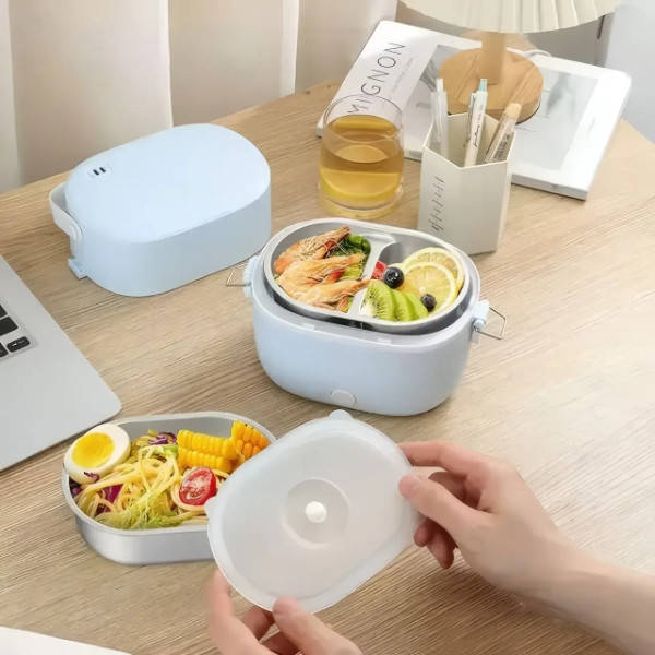 Ланч бокс із підігрівом Electric lunch box LY-800 Блакитний