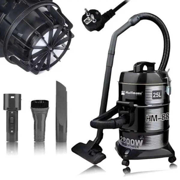 Пилосос зі скляним фільтром Hoffmans 25L 2800W HB-8806