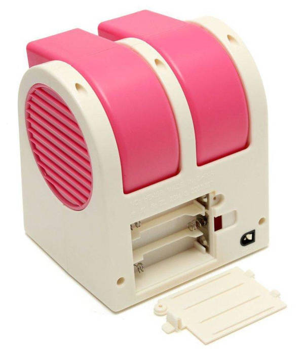 Настільний міні кондиціонер Conditioning Air Cooler USB рожевий