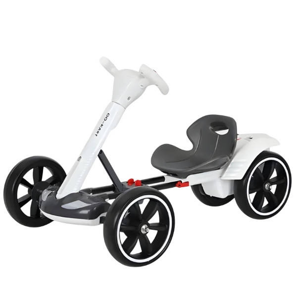 Електрокарт акумуляторний Bambi дитячий до 30 кг M6072Eco Koleso Go Kart Білий