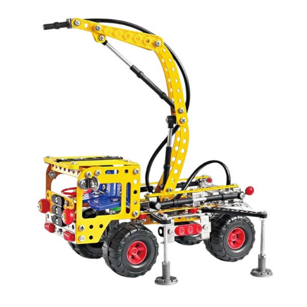 Конструктор Pump truck 545 металевий 399 деталі Жовтий