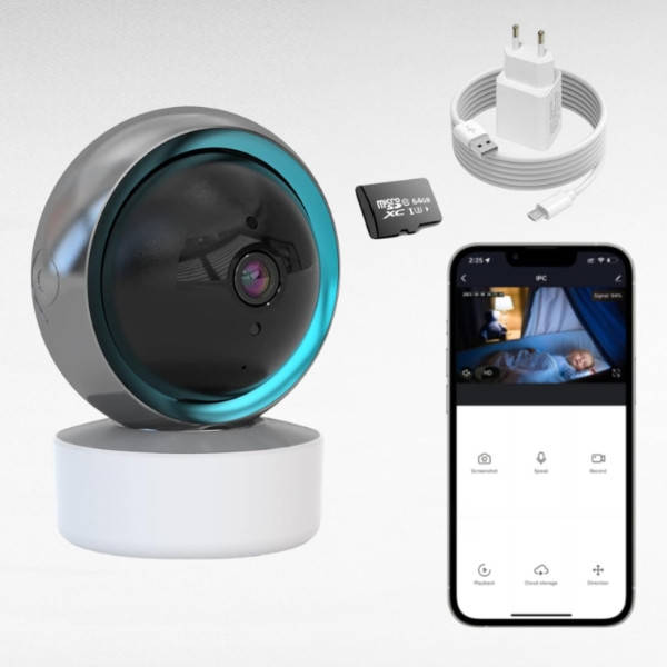 Камера відеоспостереження для дому TY305 6MP Wi-Fi 360°