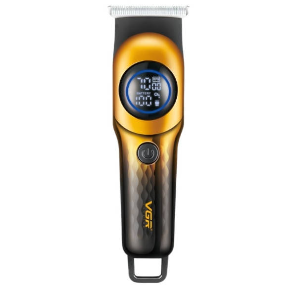 Тример акумуляторний 4 насадки 600mAh VGR V-966 Professional Чорний із золотим