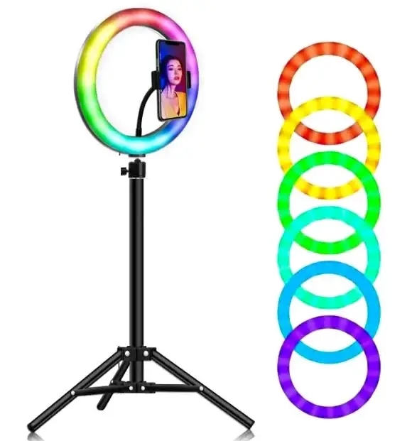 Світлодіодне селфі-кільце RGB LED MJ300 SOFT RING LIGHT