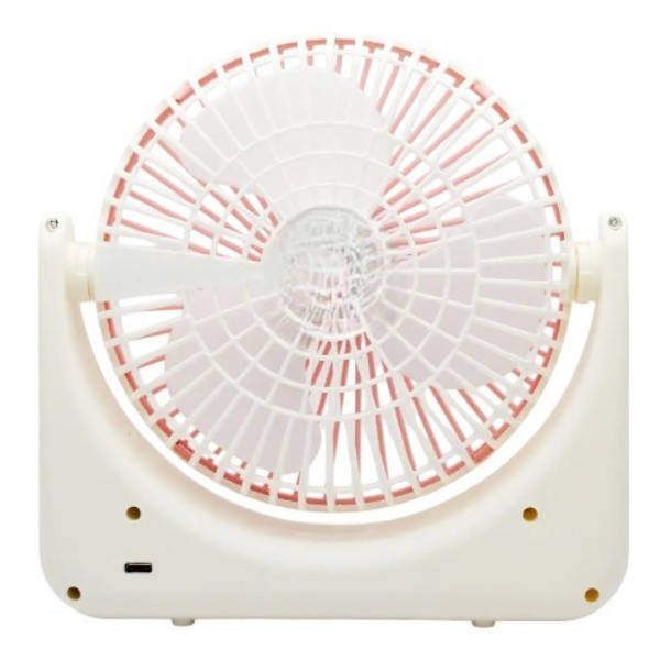 Вентилятор настільний USB FAN S13 похилий Білий з рожевим