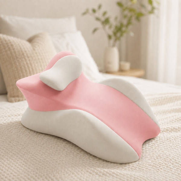 Подушка ортопедична pillow-06 Рожева з бежевим