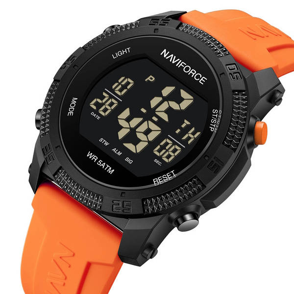 Годинник чоловічий тактичний Naviforce Europe Orange