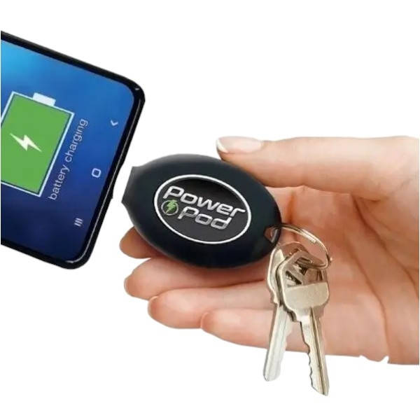 Брелок-powerbank 800мАч PowerPod Чорний