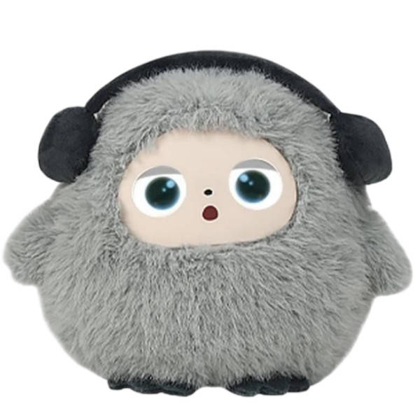 Іграшка м'яка інтерактивна зі штучним інтелектом Smart AI Plush Bobo Сіра