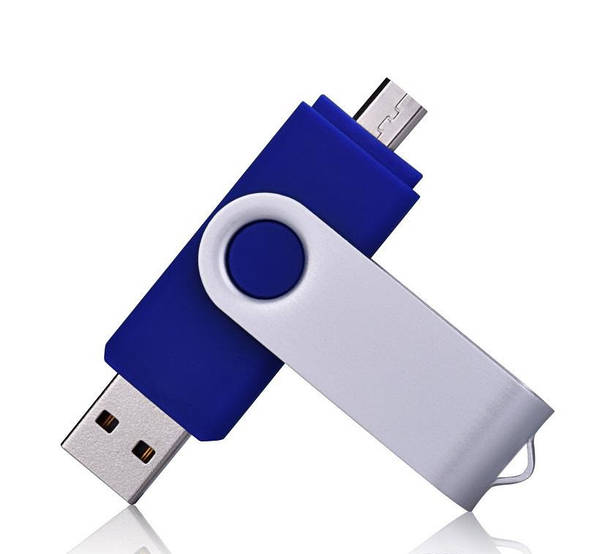 2 в 1 Універсальна флешка 16GB OTG for Andoid blue