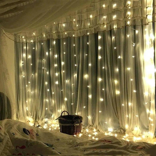 Гірлянда (водоспад) 480LED 3x3м RD-7149 теплий білий + Подарунок