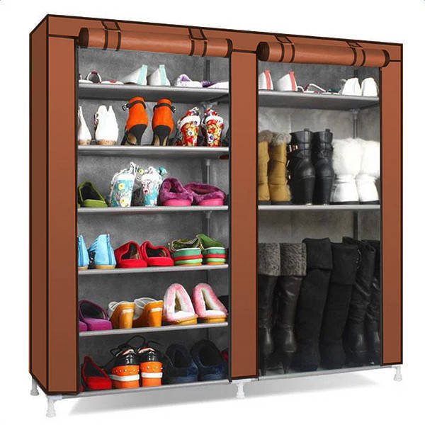 Тканинна шафа для взуття Shoe Cabinet 6 Layer 6510 Коричневий