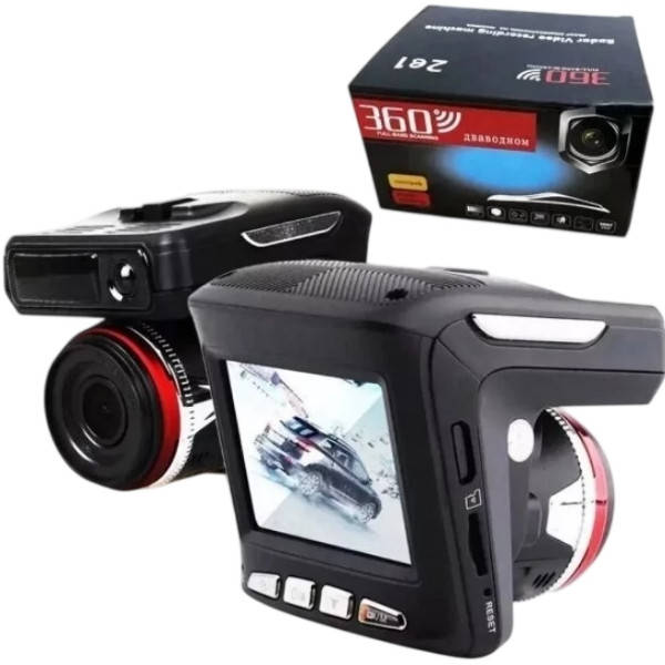 Автомобільний відеореєстратор з GPS-радар-детектором DVR X7 Чорний