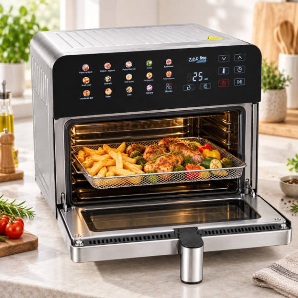 Фритюрниця багатофункціональна АероШеф Pro Zepline ZP-00367 15л 2200Вт Сіра