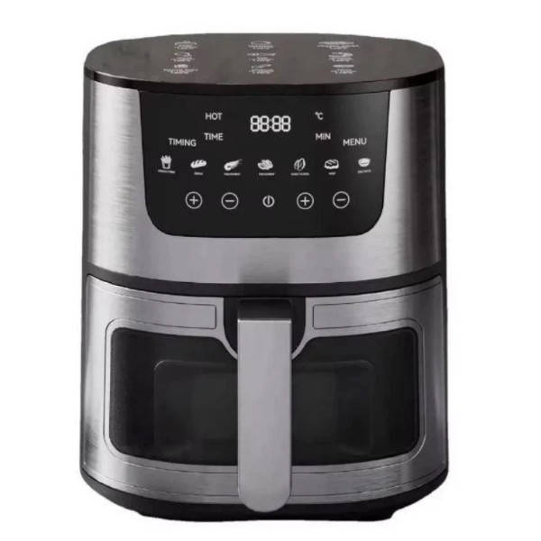 Аерофритюрниця 2400W 7л AIR FRYER Чорна