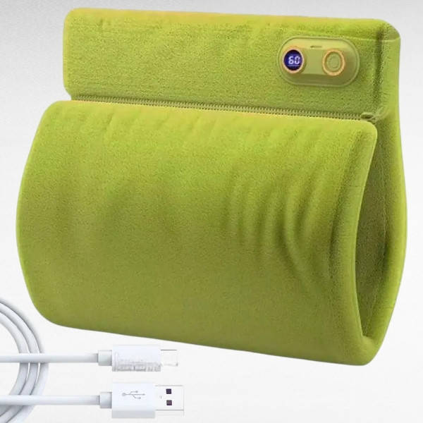 Грелка-муфта для рук від повербанка USB Зелена