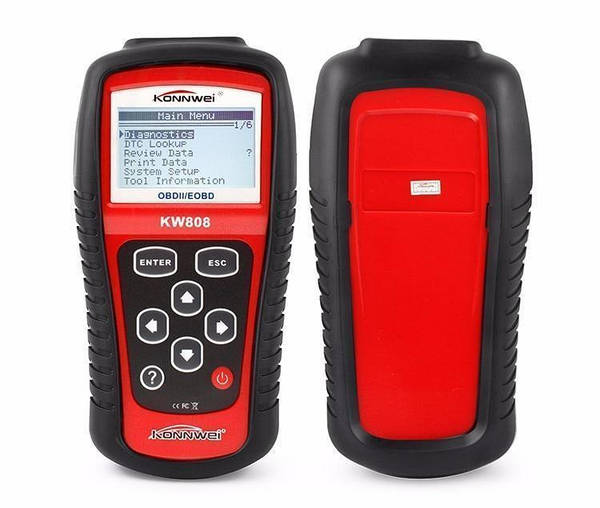 Автомобільний діагностичний сканер OBDII/EOBD scanner KW 808 Червоний