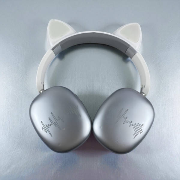 Бездротові навушники Bluetooth з котячими вушками LED SP-20A Білі