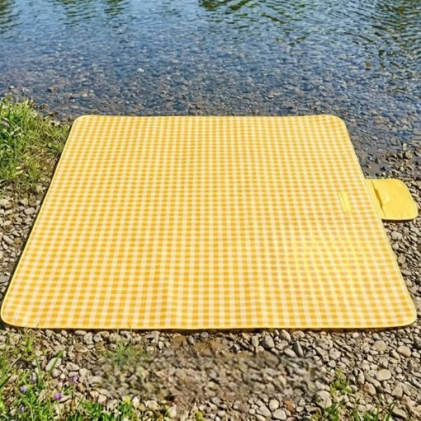 Килимок-підстилка водонепроникний складаний для пікніка 150×100см Slide B Жовтий