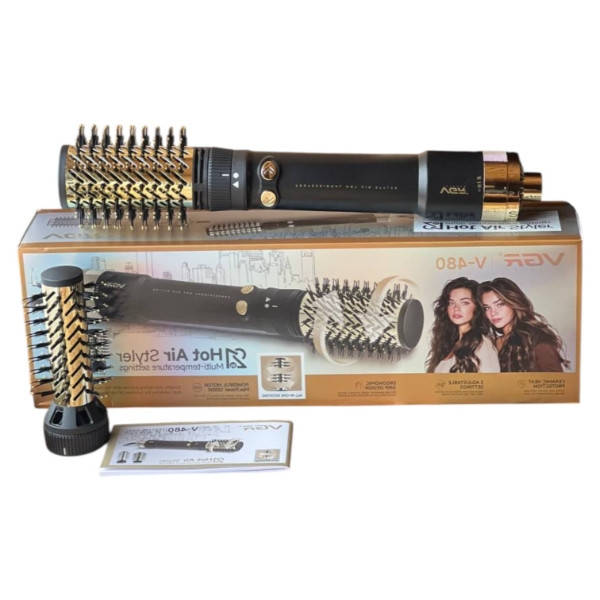 Фен-стайлер зі змінними насадками Blow-dry brush AND V-480 Золотий