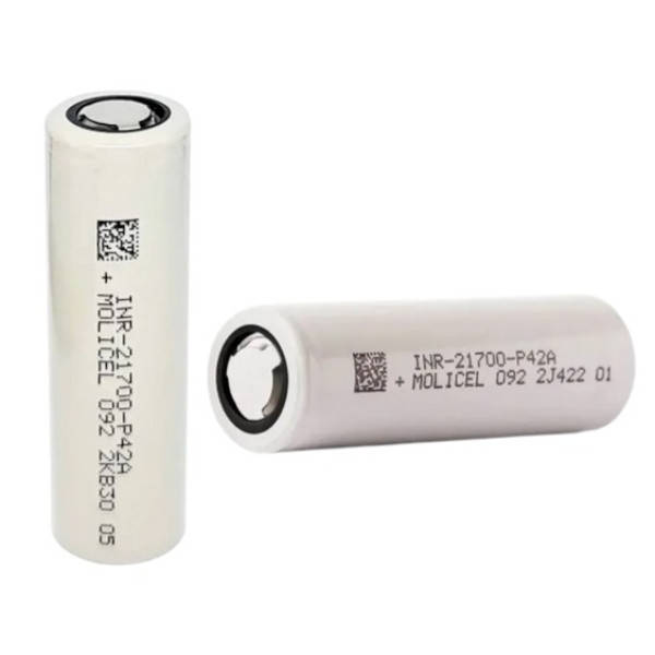 Акумулятор 4200mAh 30A 21700-P42A Molicel Білий
