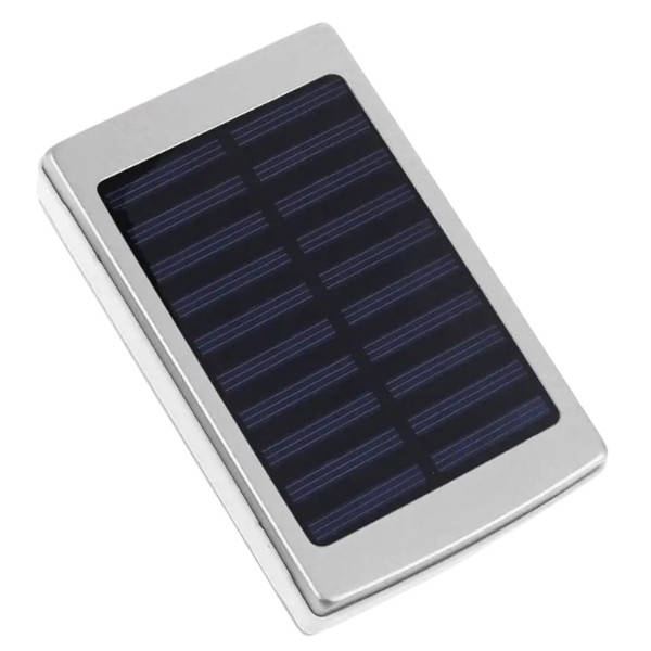 Power bank 30000mah із сонячною батареєю та лампою Білий