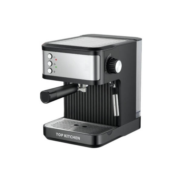 Кавоварка Еспресо зі стимером 1500Вт 15 бар Top Kitchen Tk00215 Чорна