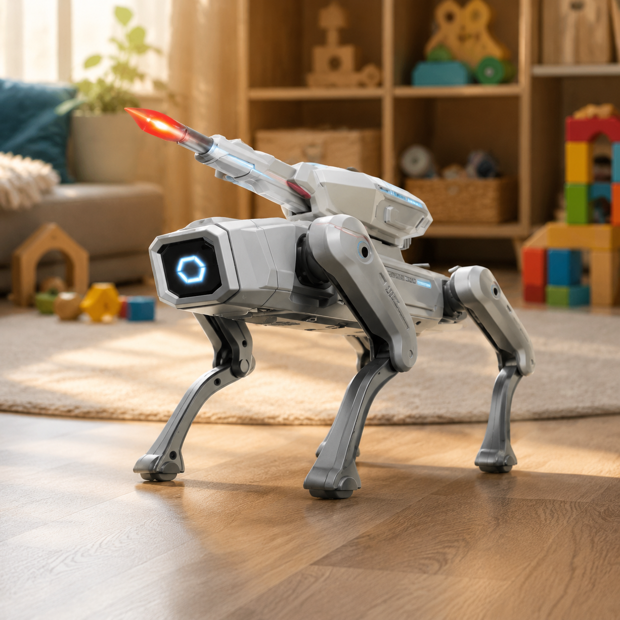 Інтерактивний вихованець акумуляторний робот-собака на радіокеруванні Smart Dog Білий