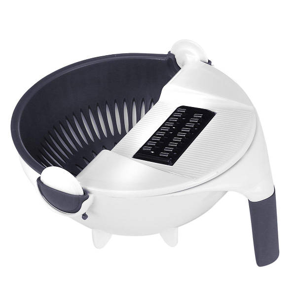 Багатофункціональна овочерізка 9 в 1 кругла Basket Vegetable Cutter Біла