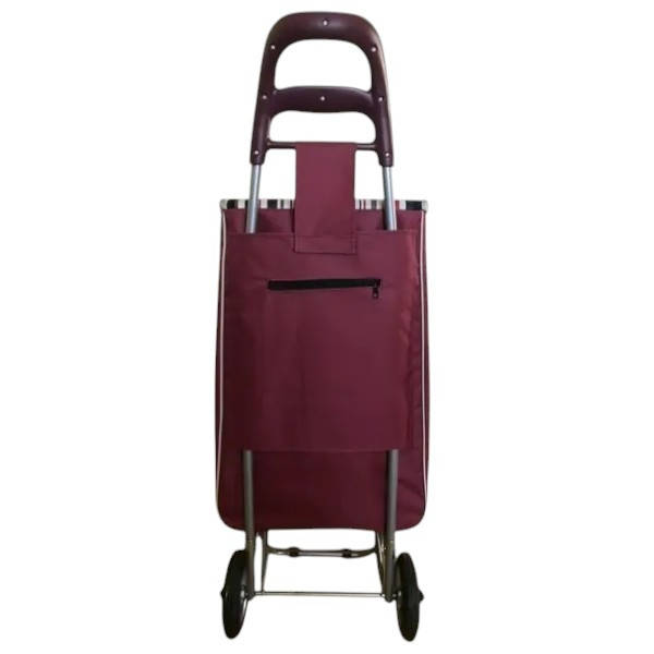 Сумка на коліщатках для покупокTrolley small Бордова