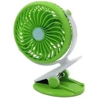 Вентилятор F168 USB з акумулятором 18650 Зелений