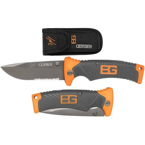 Ніж Складаний Gerber Bear Grylls Scout розкладний великий у чохлі 22 см.