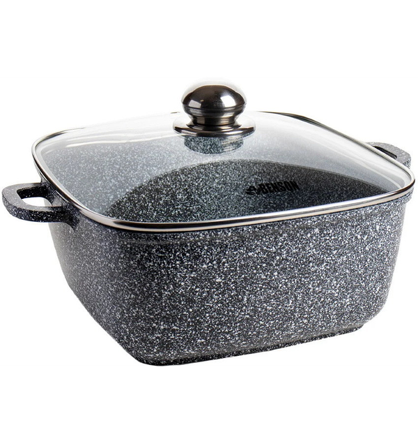 Каструля з кришкою квадрат Benson BN-362 (5,1л)