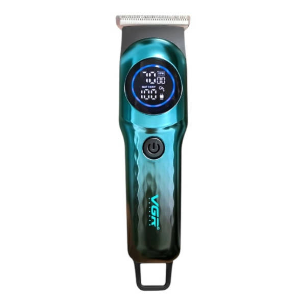 Тример акумуляторний 4 насадки 600mAh VGR V-966 Professional Чорний з блакитним