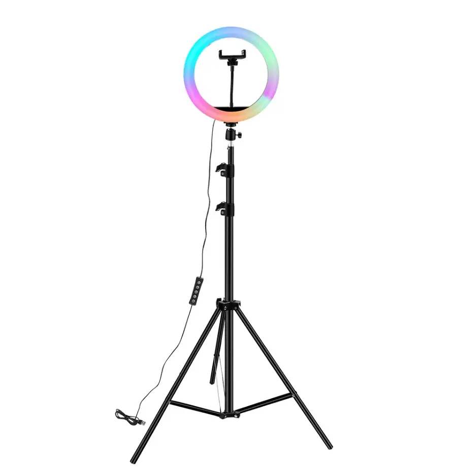 Кільцева лампа MJ26 RGB 26 см