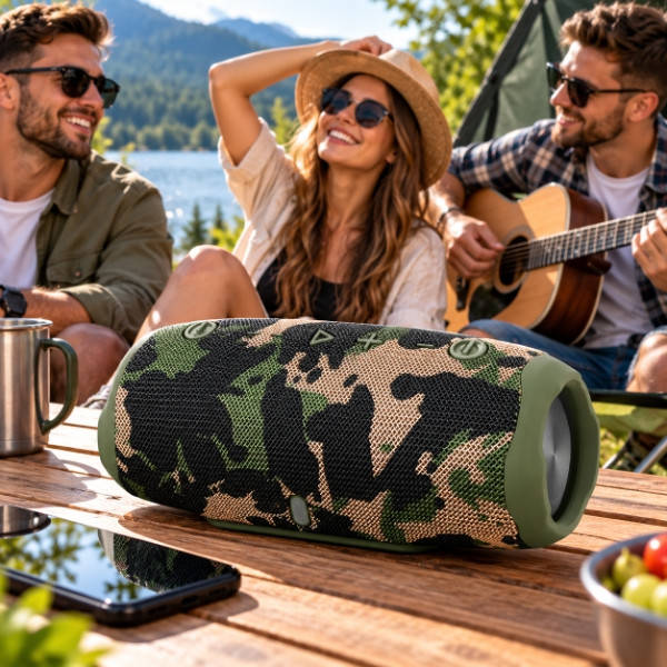 Колонка акумуляторна Bluetooth Камуфляж