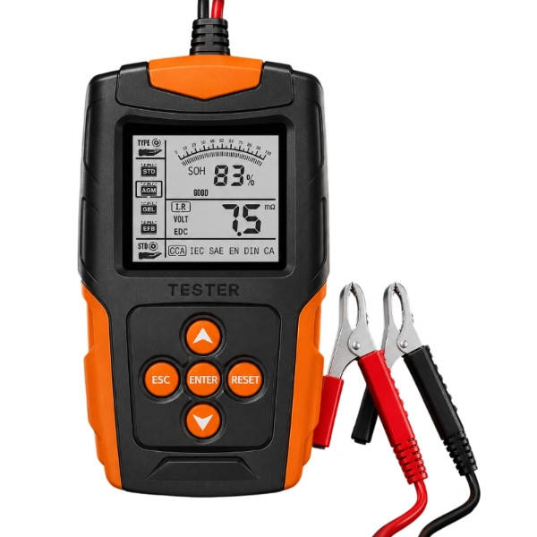 Тестер акумуляторних батарей E-FAST TK-100 26X-313 Чорний з оранжевим