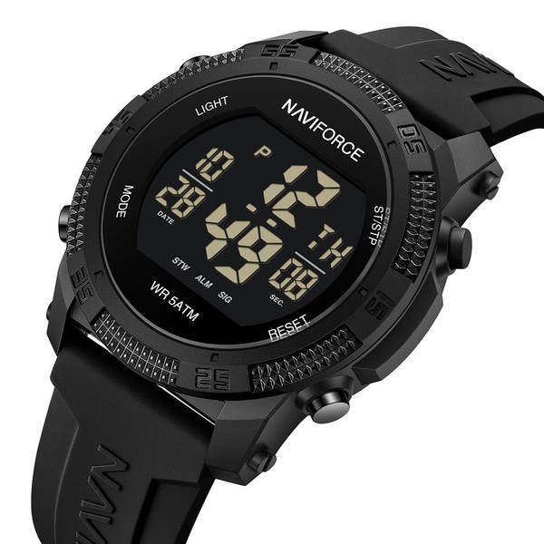 Годинник чоловічий тактичний Naviforce Europe Black
