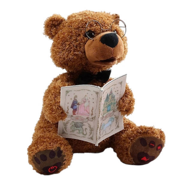 Іграшка інтерактивна Ведмедик-казкар WToys 31515 з 15 аудіоказками, скоромовками та навчальними звуками українською мовою