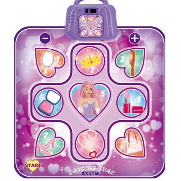 Інтерактивний музичний танцювальний килимок Dansing Playmat Рожевий