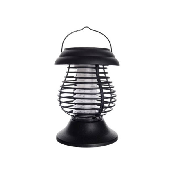 Світильник садовий підвісний антимоскітний на сонячній панелі Bug Zapper Чорний
