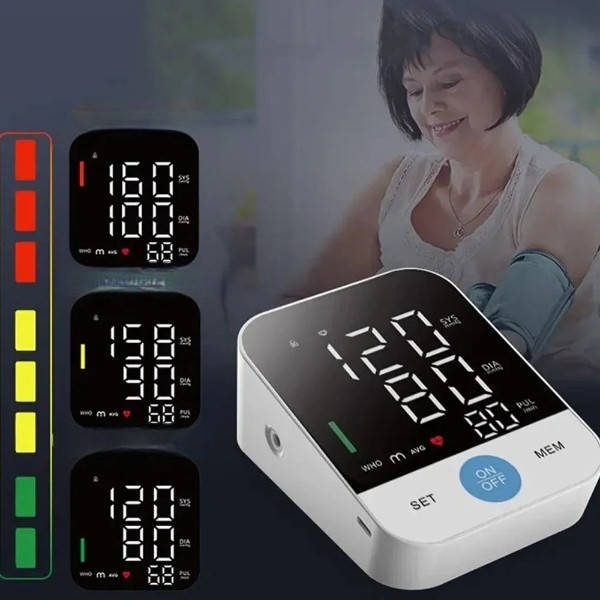 Цифровий тонометр автоматичний плечовий автоматичний Electronic blood Pressure Monitir BR-803 AND5371 Білий