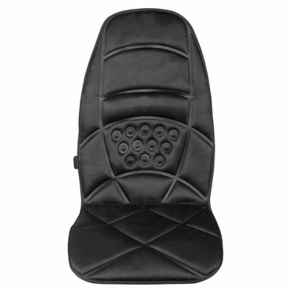 Накидка масажна з підігрівом в автомобіль 12/220V Massage JB-100C Чорна