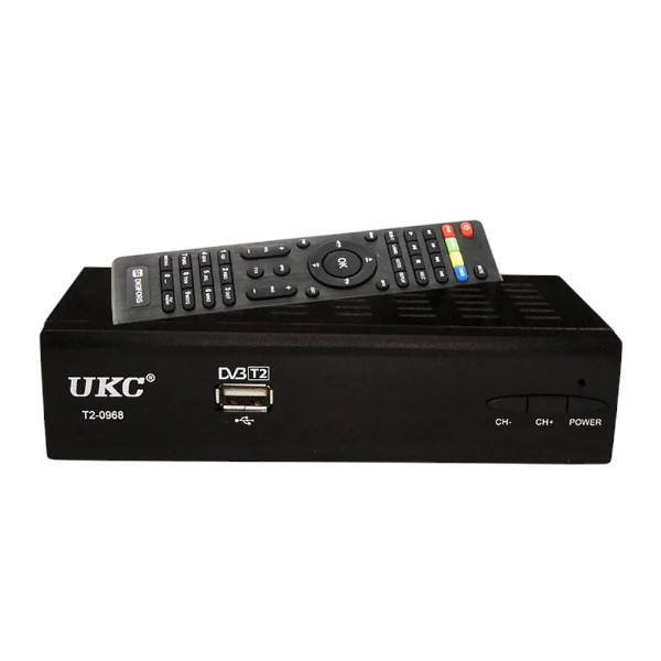 Цифровий ресивер з екраном DVB-T2 UKC 0968 Metal з підтримкою WiFi адаптера