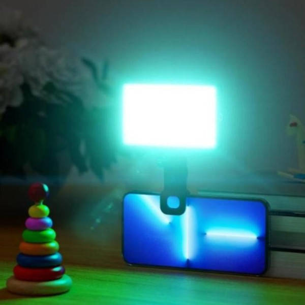Світильник для відео/фото зйомки на прищіпці RGB LAMP AY-96JSSR Чорний