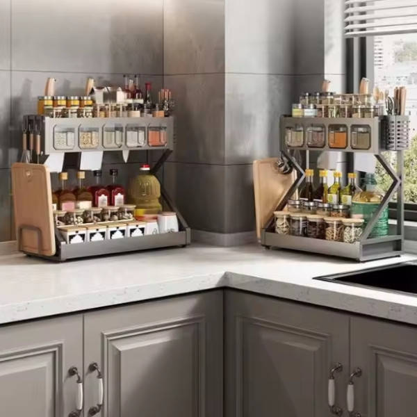 Стелаж кухонний сушарка для посуду 55см kitchenware PM-24-1-5 Чорний