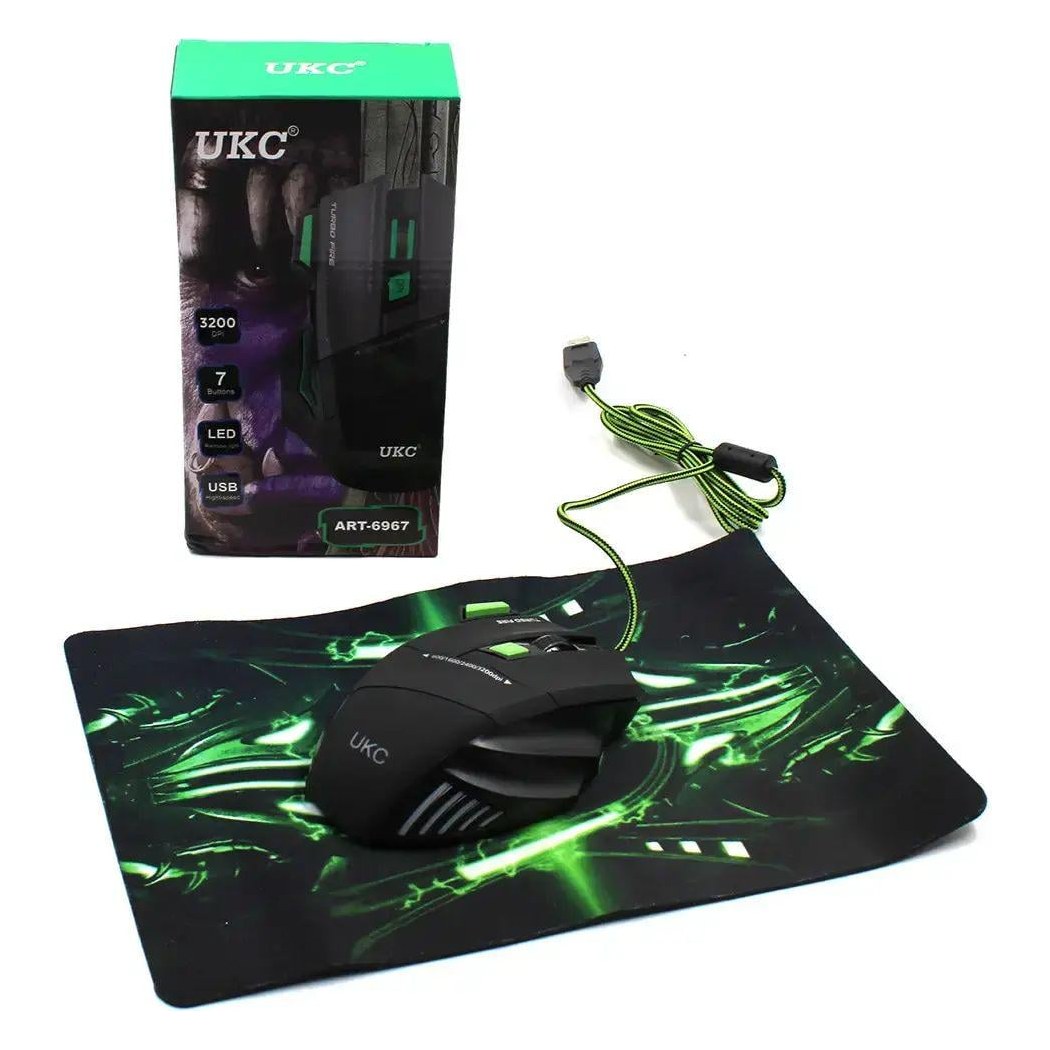 Набір миші ігрова + килимок Gaming mouse + Pad X7S 7D