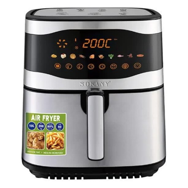 Аерофритюрниця 10л 2200Вт SokanySK-10091 Стальна