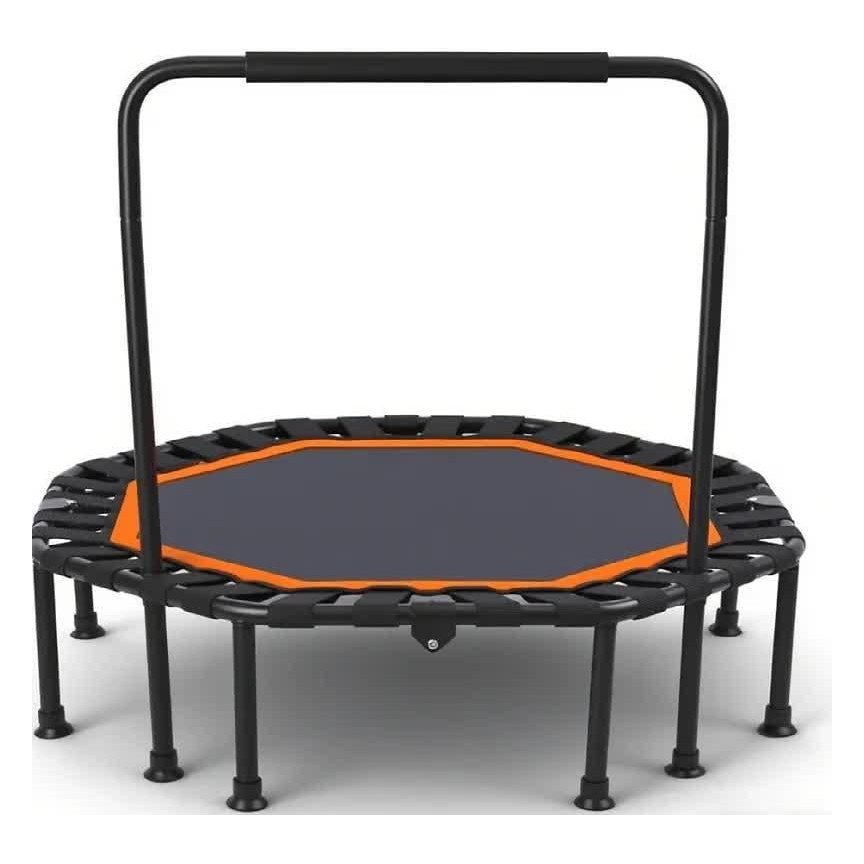 Батут для фітнесу з ручкою Ø105/120см H25см bt-1707 Ø105/120, H25 Помаранчевий