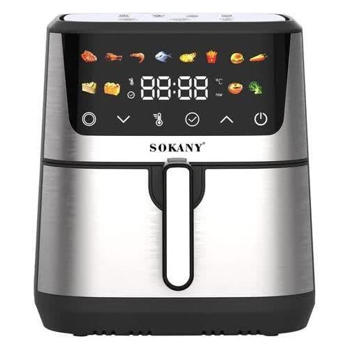 Аерофритюрниця 9,5л 2400Вт 43,4×35×40см Sokany SK-10066 Чорна з сірим